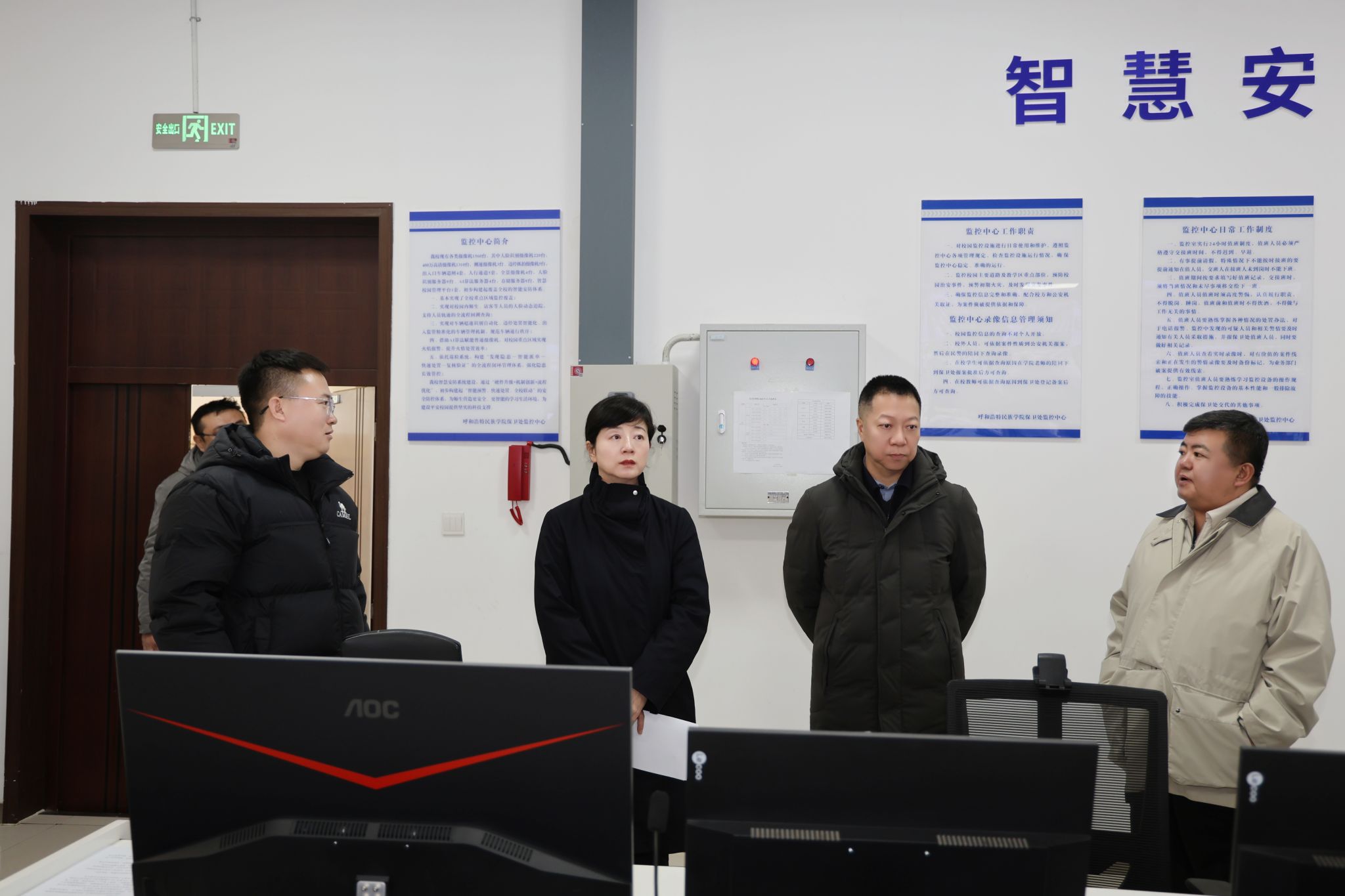 王敏帶隊督導校園安全工作